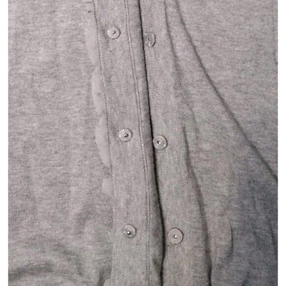 Talbots Long Sleeve V-neck Raised Floral Sweater Snap-up Front Size Lp Women's.. - Picture 6 of 9